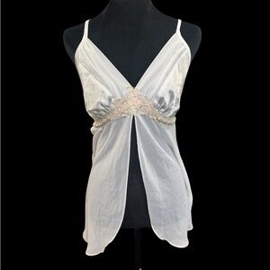 Vintage White Camisole with Lace Detailing